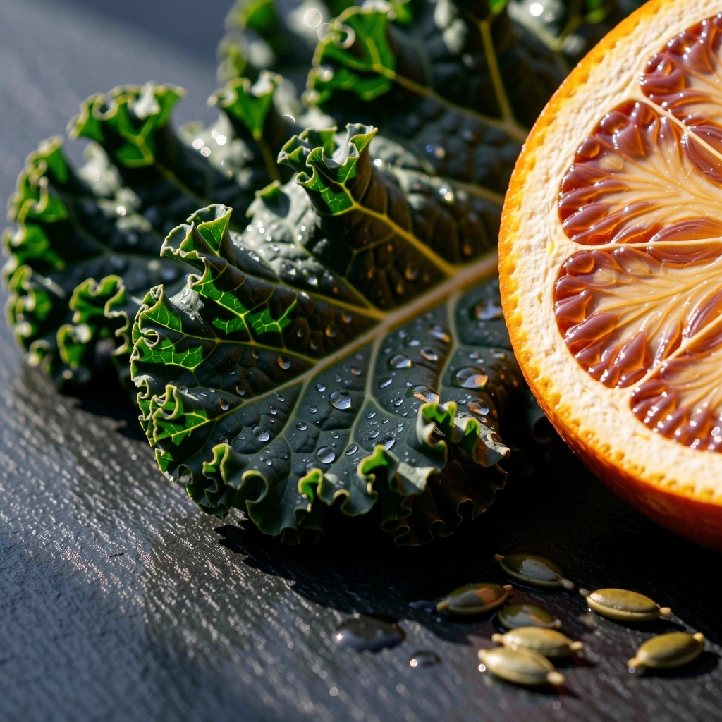 Detalle de kale fresco